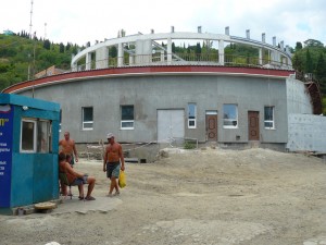 Строительство очистных в п.Утес