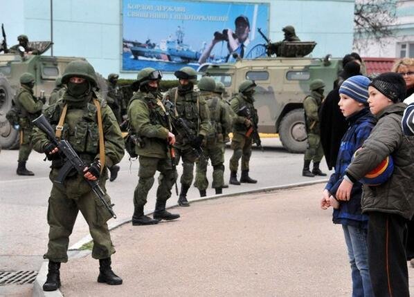 Оккупация Крыма российскими военными, март 2014 года