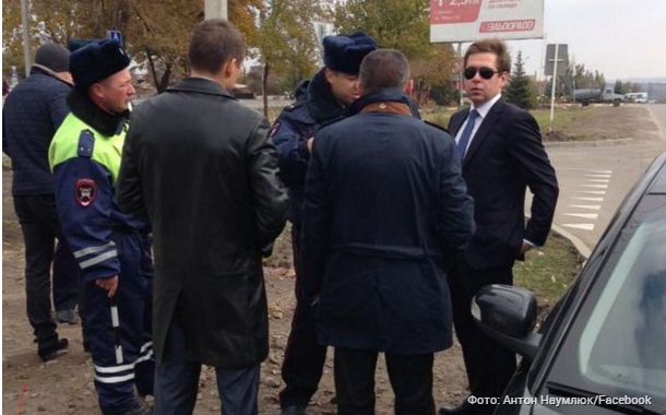Задержание журналистов СТБ в российском Донецке.