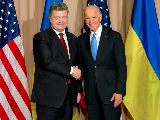 Президент Украины Петр Порошенко и вице-президент США Джозеф Байден. Фото: president.gov.ua