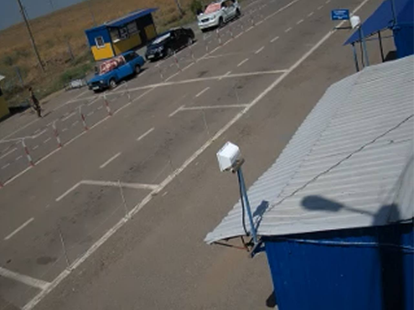 Скриншот видео веб-камеры на КПВВ "Чаплынка"