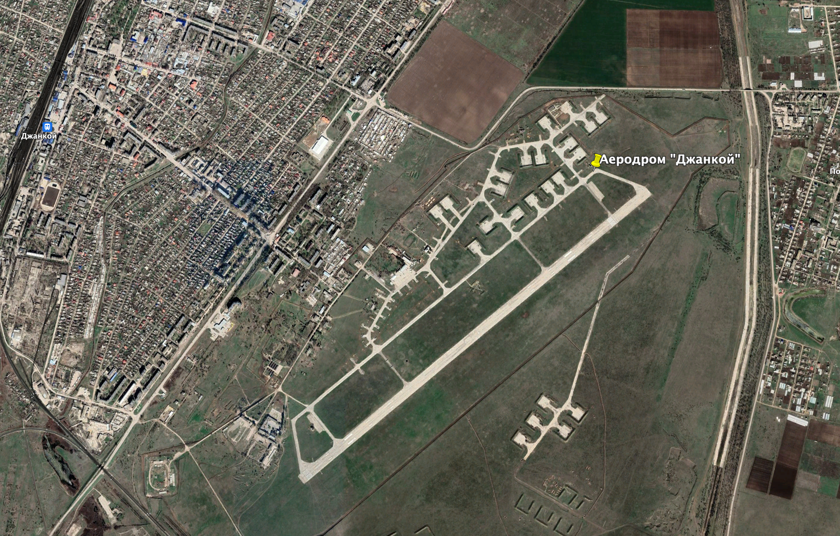 Аеродром «Джанкой» Фото: Google Earth
