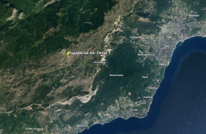 Радіолокаційний комплекс на г. Ай-Петрі Фото: Google Earth