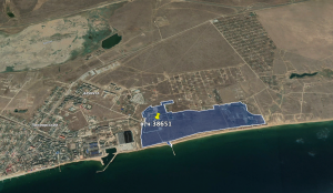 Територія в/ч 38651 у смт Приморський Фото: Google Earth