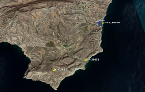 Обʼєкти Центру ім. Чкалова на мисі Меганом і в/ч 31-го ВЦ ВМФ РФ у с. Прибережному Фото: Google Earth