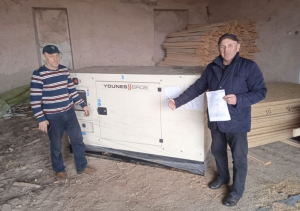 Благодійники передали для Зміївки генератор, за допомогою якого тут збираються поновити водозабезпечення. Фото: Фейсбук/Бериславська міська рада