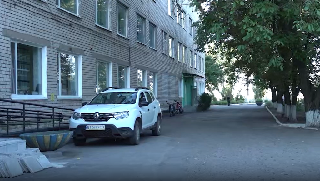 Лікарня в Нижніх Сірогозах. Скріншот відео з окупаційного медіа