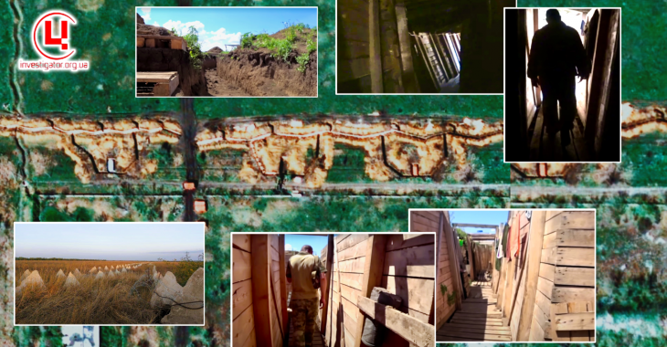 Фортифікаційна система Росії на ТОТ Запорізької обл. станом на жовтень 2023 р.Колаж: investigator.org.ua