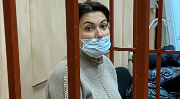 Арина Новосельська в суді. Фото: прес-служба Басманного суду Москви