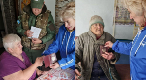 Видача паспортів в Пологівському районі. Фото: Окупаційні медіа