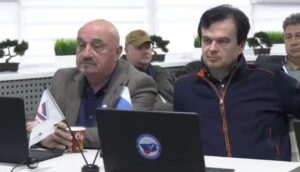 Горан Петронієвіч і Горан Шимпрага в Мелітополі. Фото: скрін соцмережі