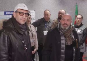 “Спостерігачі” в Мелітополі:  Піно Адоне Оддоне (ліворуч) та Паскуале Салатіно. Фото: скрін окупаційні медіа