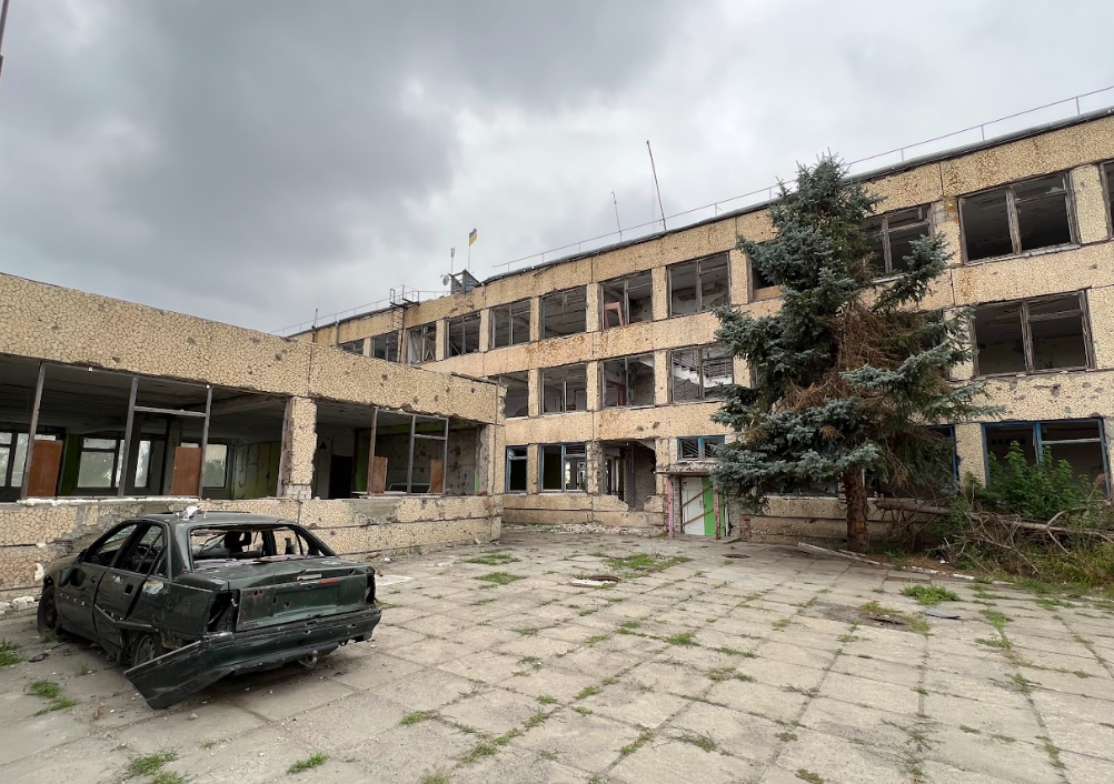 Школа в Миролюбівці після звільнення. Фото: Олег Батурін/ЦЖР