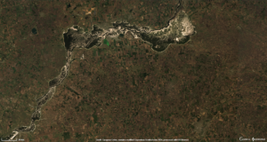 Каховське водосховище на знімках супутника Sentinel-2. 10.04.2024 р.