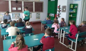 Урок у Раківській школі, 2020 рік. Фото з соцмереж