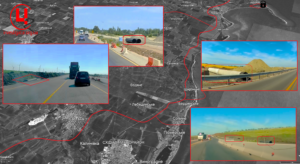 Ділянка трубопроводів від Новоазовська до Маріуполя. Літо 2024 р. Фото: соцмережі. Колаж:investigator.org.ua