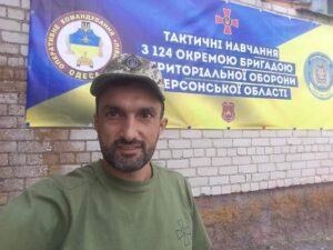 Колаборант Руслан Агаєв, активіст громадської організації ветеранів ВДВ “Ніхто, крім нас”. Фото з відкритих джерел