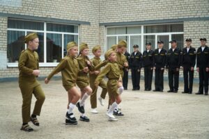 Кадети класу морських піхотинців у Бердянському районі. Фото соцмережі