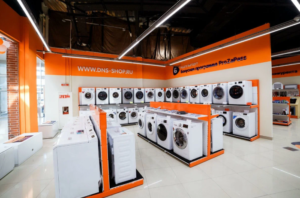 Пральні машини в магазині побутової техніки DNS, Сімферополь. Фото: avatars.mds.yandex.net