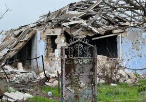 У селі Безіменне не залишилось жодного вцілілого будинку. Фото: Олег Батурін/ЦЖР