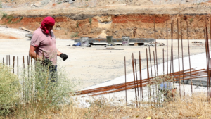 Робочі на Будівельному майданчику школи № 41  Липень 2025 року 