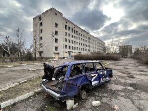 У Високопіллі на Херсонщині оголосили тендер на реконструкцію розбитої адмінбудівлі в медичну амбулаторію Фото: Олег Баутрін/ЦЖР