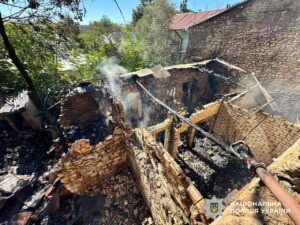 Наслідки обстрілів росіянами Херсонщини. Вересень 2025 року. Фото: Поліція Херсонської області.