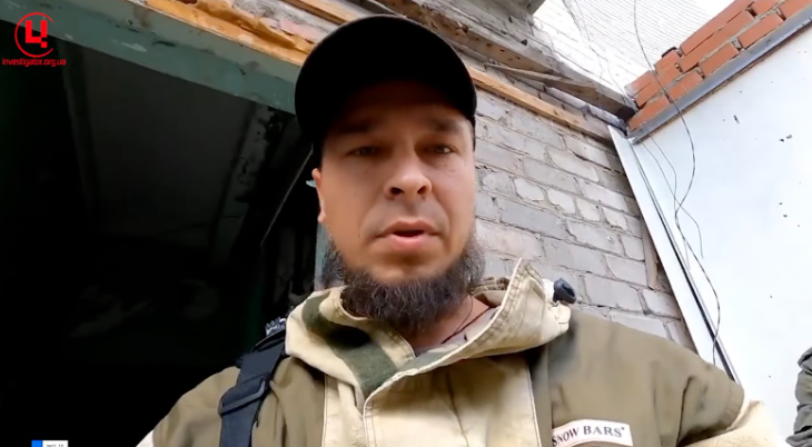 Артем Жуков, командир “Тактичної групи 11.13”. Скріншот з відео на особистій сторінці Вконтакте.