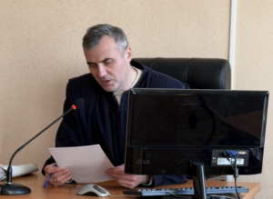 Марʼян Мицак, голова Павлоградського міськрайонного суду. Фото: Олег Батурін/ЦЖР