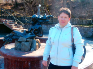 Тетяна Кобзар, гауляйтерка села Качкарівка, 2014 рік. Фото з соцмереж