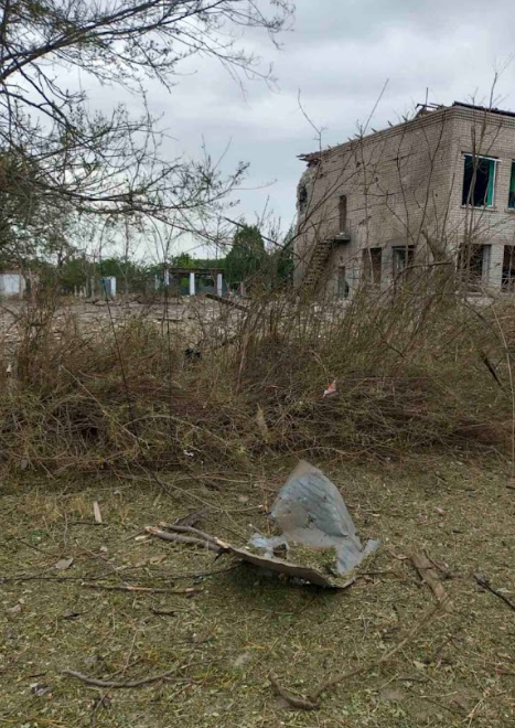 Розбитий росіянами дитсадок у Качкарівці. Фото надане Юрієм Бутівчаком