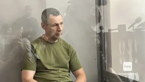 Підозрюваний у вбивстві Андрія Парубія в залі суду, 2 вересня 2025 року Ольга Денисяка / hromadske