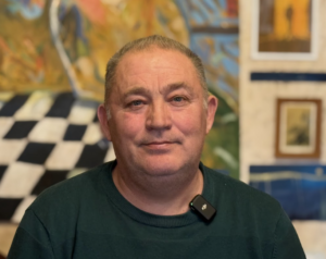 Юрій Юрін, староста села Новокиївка на Херсонщині. Фото: Олег Батурін/ЦЖР