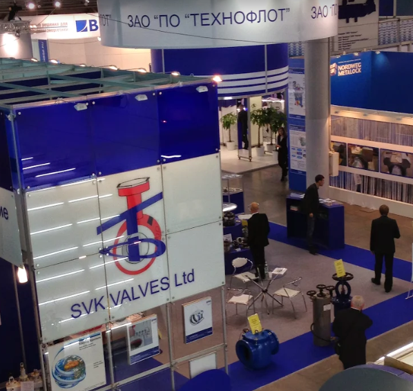 Спільний стенд SVK Valves Ltd та ЗАТ “ВО “Технофлот”. … 2016 рік. Фото:Google