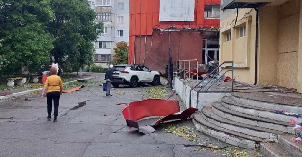 Місце ліквідації Володимира Леонтьєва в Новій Каховці. Фото: Володимир Сальдо